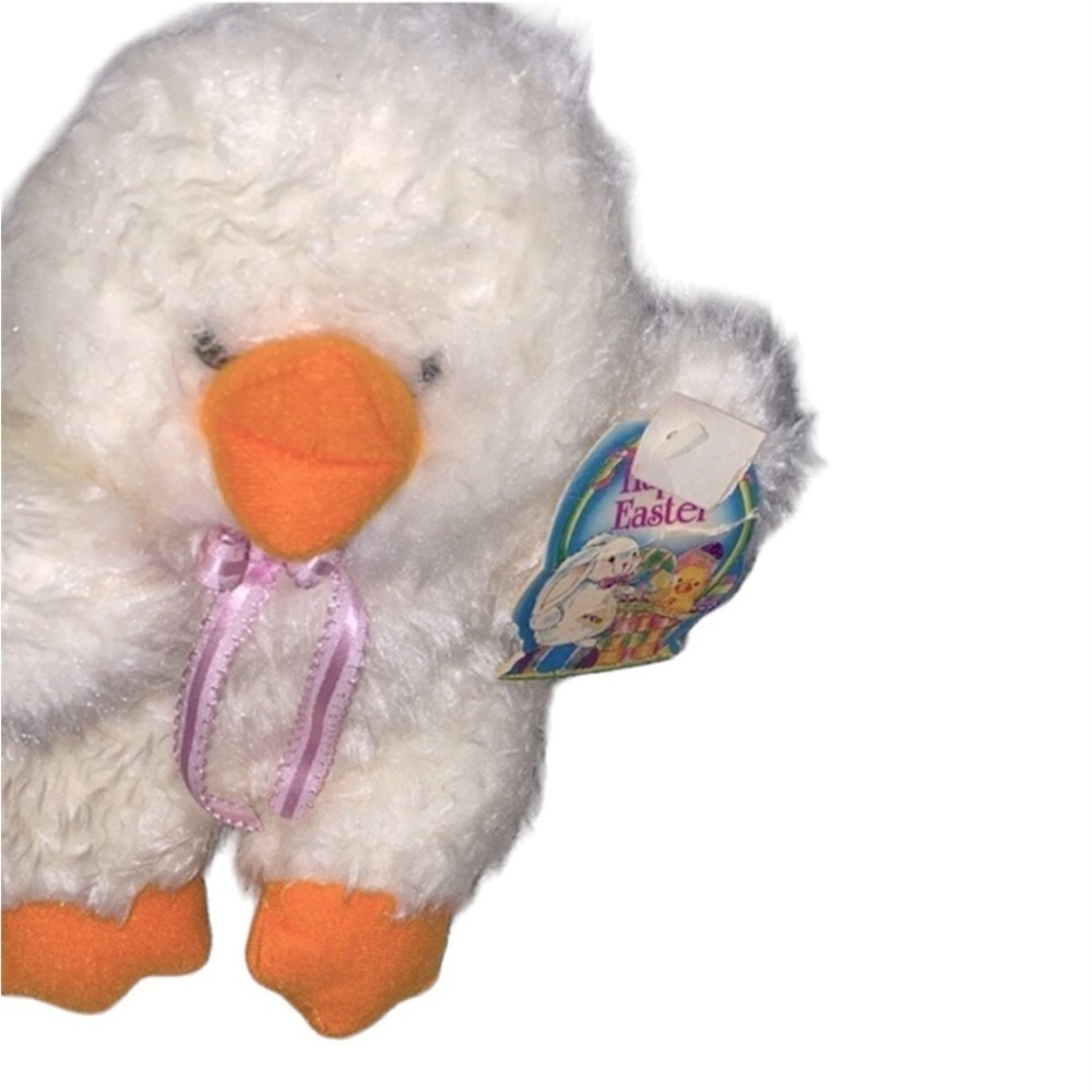 Vintage stuffed animal duck plush with tags